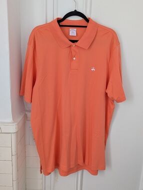 Brooks Brothers Coral Short-Sleeve Polo